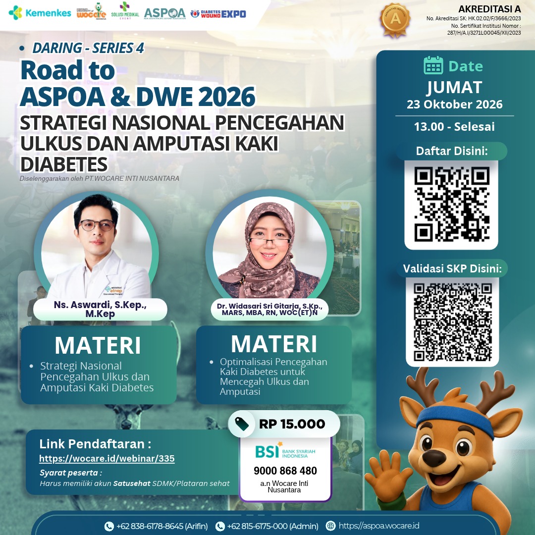 ROAD TO ASPOA & DWE 2026 SERIES 4 STRATEGI NASIONAL PENCEGAHAN ULKUS DAN AMPUTASI KAKI DIABETES