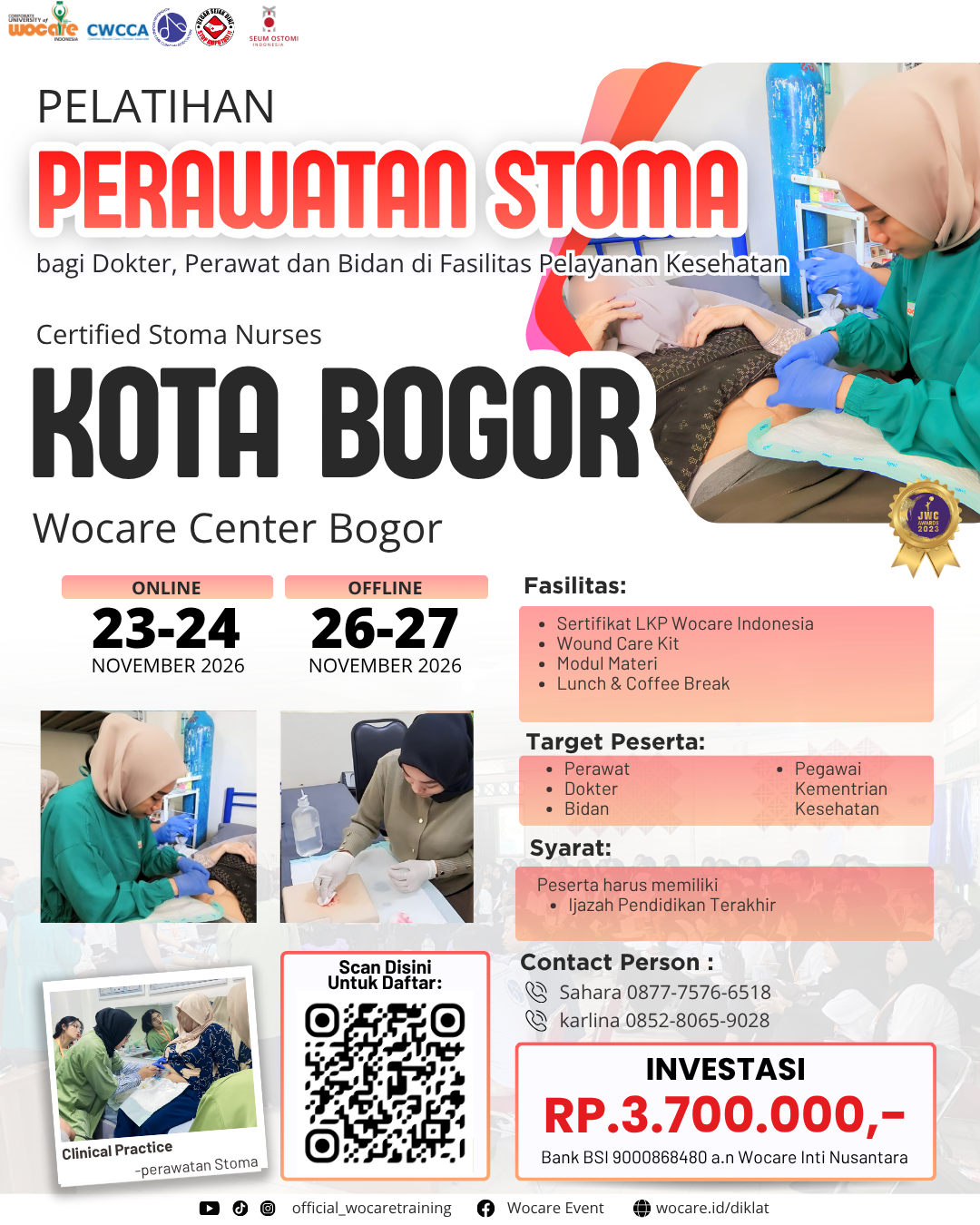 PELATIHAN PERAWATAN STOMA (CSN) BOGOR NOVEMBER 2026