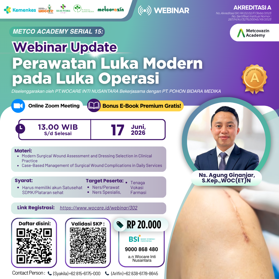 Webinar Update Perawatan Luka Modern pada Luka Operasi