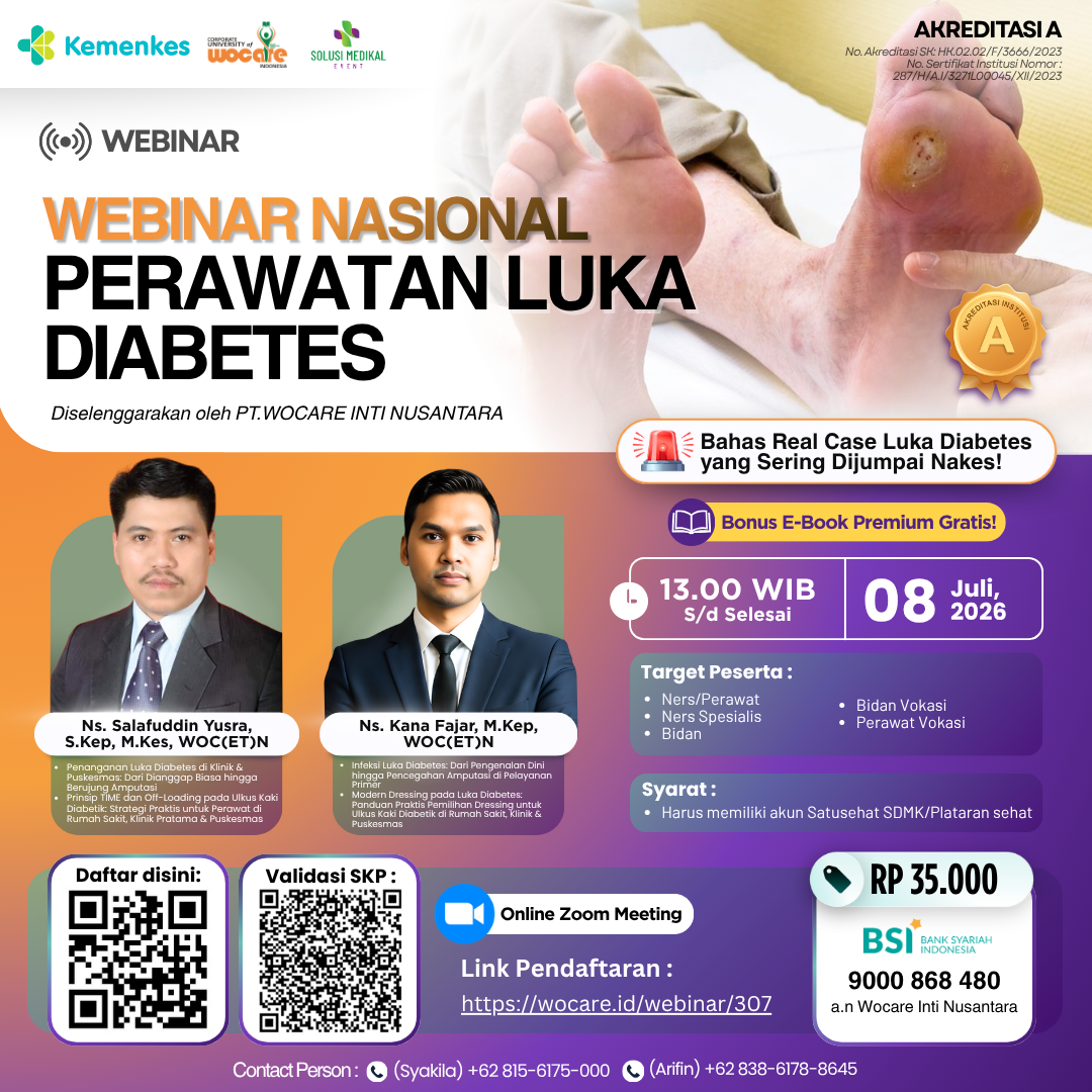 WEBINAR NASIONAL PERAWATAN LUKA DIABETES